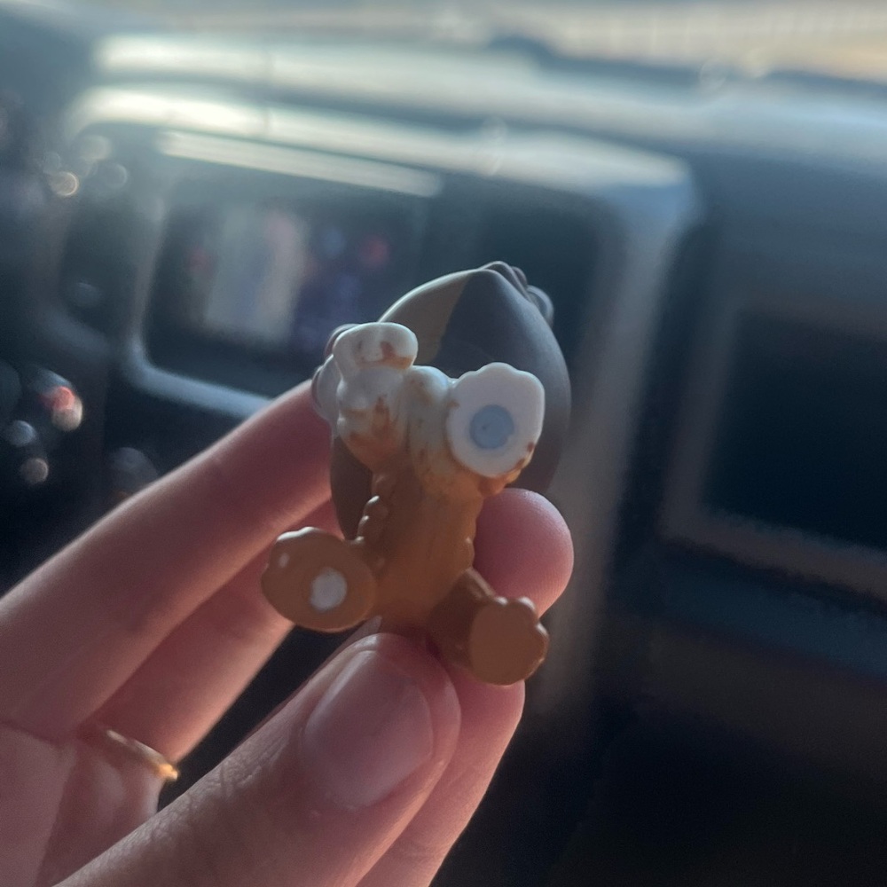 Littlest pet shop collie dog #237 with mouth open hasbro